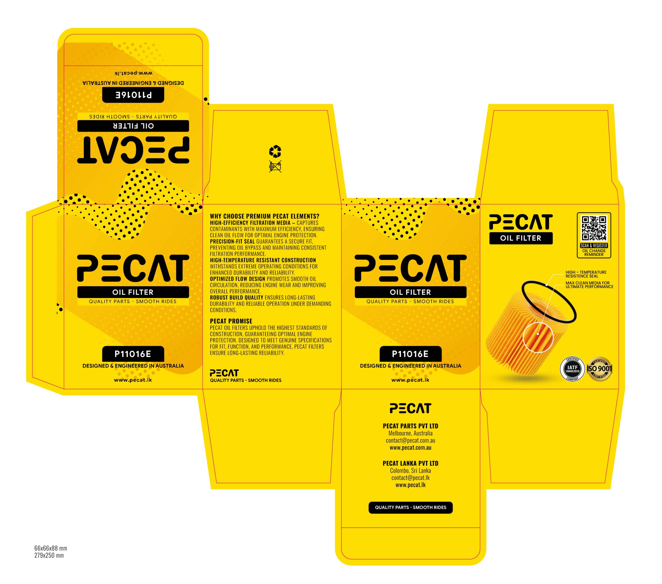 P11016E OIL FILTER
